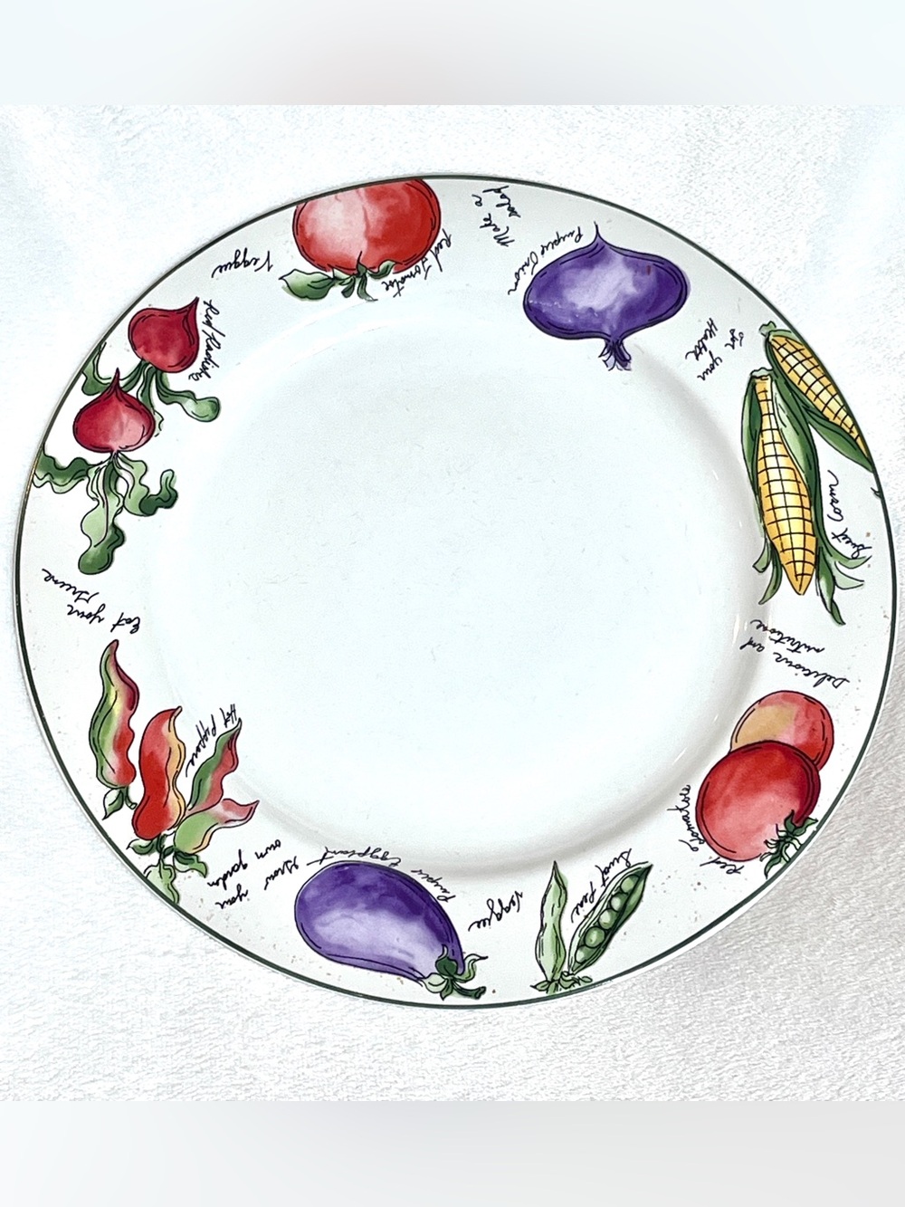 Vintage 1995 Sakura "Garden Delight" Dinner Plate by Sue Zipkin – Stoneware